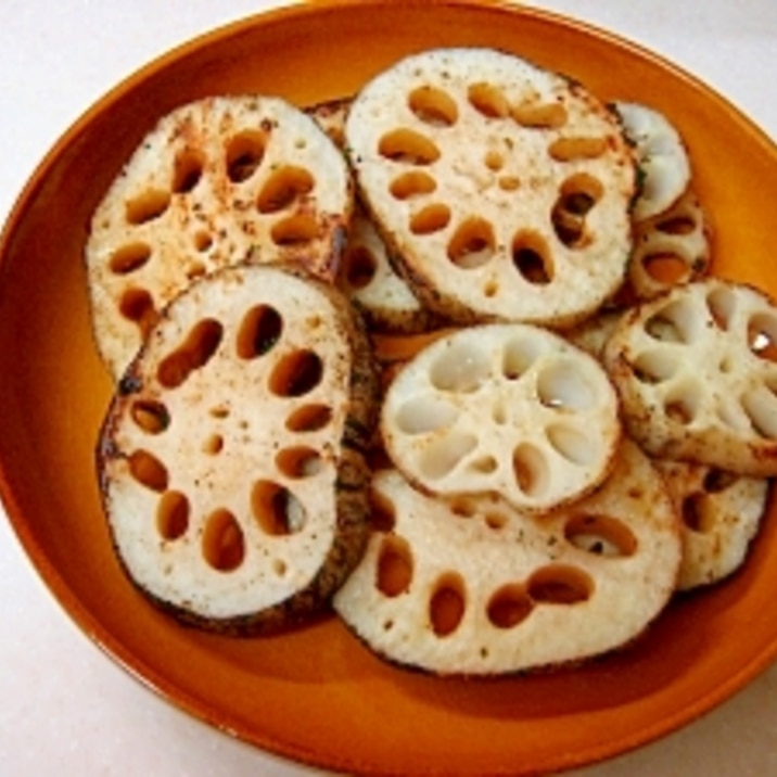 焼くだけ 簡単れんこん焼き レシピ 作り方 By ぶるぶるらぶ 楽天レシピ